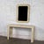 Off-white Late 20th Century Modern Tessellated Travertine Console or Sofa Table & Wall Mirror Set Made in Philippines For Sale - Image 8 of 18