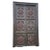 Large 8' multipaneled bronze-covered walnut interior double doors fixed to their original door frame featuring multiple...