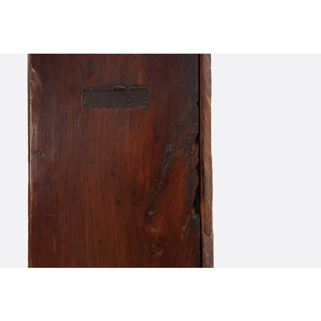 17th Century French Art Populaire Chestnut Cabinet with Gabled Top For Sale - Image 13 of 16
