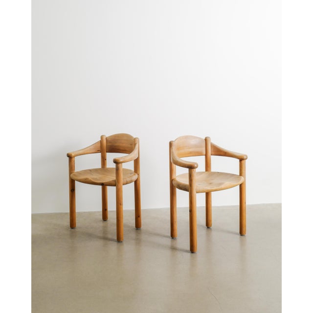 Mid-Century Modern Danish Sculptural Wooden Dining Chairs by Rainer Daumiller & Hirtshals Sawmill, 1970s, Set of 8 For Sale - Image 6 of 10