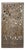 Antique Indian Hand-Carved Krishna Solid Wood Barn Door | Architectural Wall Panel 72x36 For Sale