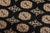 Bokhara Rug 9’1” X 12’1” Black Wool Tribal Hand-Knotted Oriental Carpet For Sale - Image 4 of 13