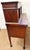 Wood Mid 20th Century Beautiful Inlaid Mahogany and Flame Mahogany Tambour Desk For Sale - Image 7 of 13