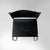Metal Italian Modern Black Leather Chairs Terry by Luigi Saccardo for Arrmet, 1970s, Set of 4 For Sale - Image 7 of 18