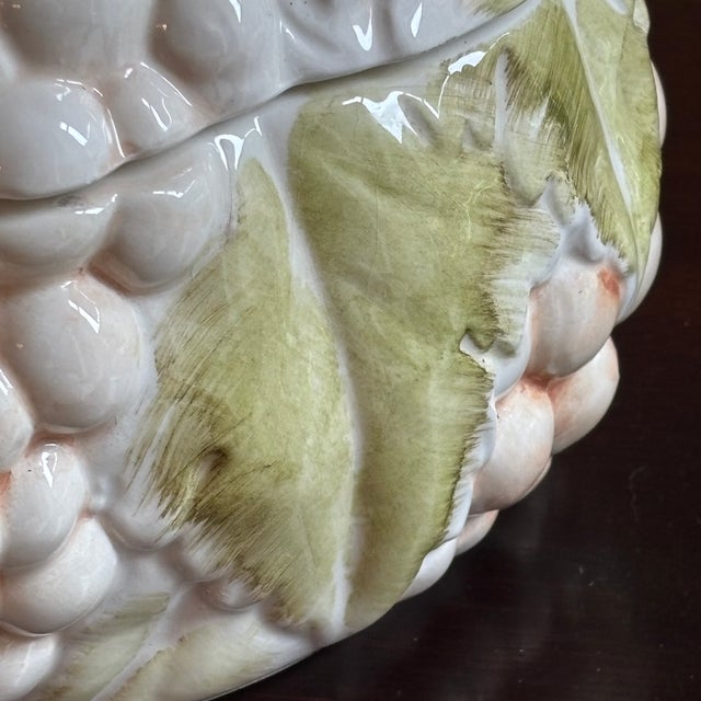 Mid-20th Century Italian Hand Painted Majolica Tureen, Nove Italy For Sale - Image 11 of 18