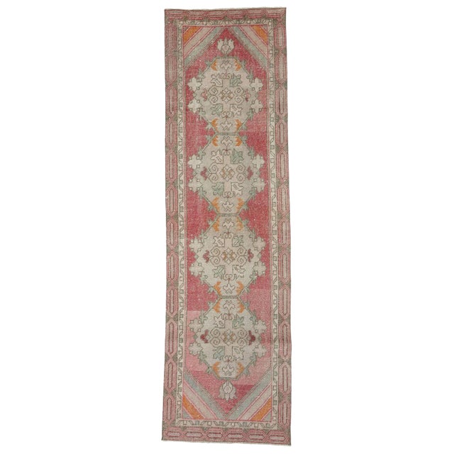 Vintage 1960's Turkish Runner- 2′9″ × 9′6″ For Sale