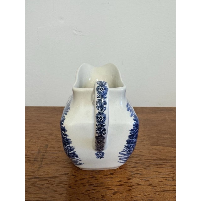 1970s Liberty Blue Betsy Ross Tea Set Cups Creamers Sugar Bowl England Lot 9 Pcs For Sale - Image 11 of 15