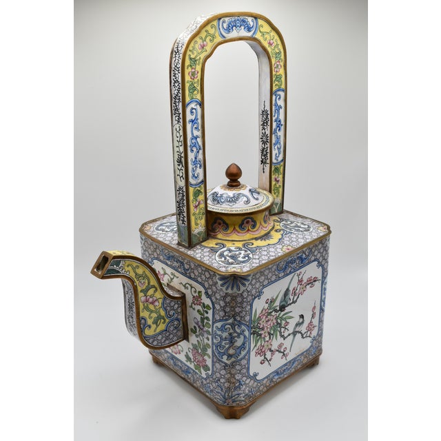 18th Century Chinese Canton Enameled Square Teapot For Sale - Image 13 of 15