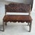 Brown Mini Bench with Carved Backrest, 1980s For Sale - Image 8 of 18