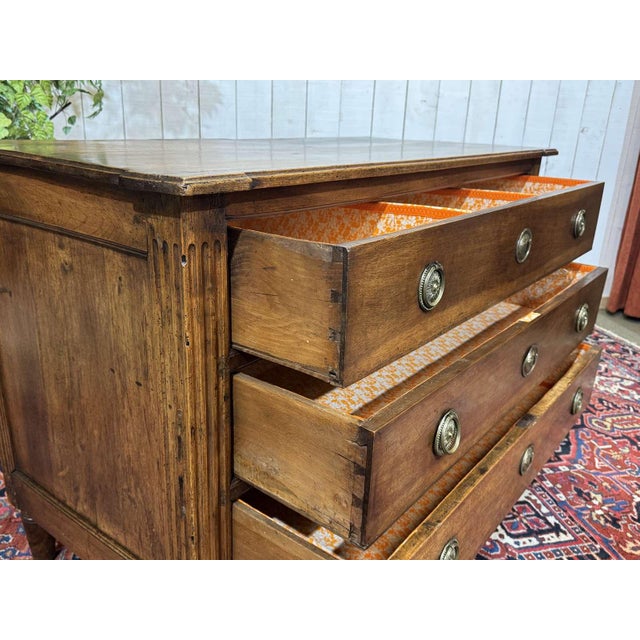 18th Century Louis XVI Chest of Drawers in Walnut For Sale - Image 18 of 18