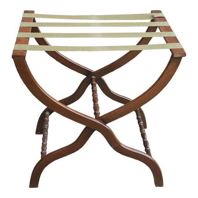 Early 20th C. Regency Style Mahogany Folding Tray Stand For Sale