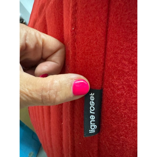 Ligne Roset Ligne Roset Facett Armchair and Ottoman For Sale - Image 4 of 9