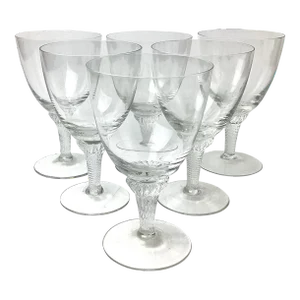 1960s American Cut Roberto Water Goblets- Set of 6