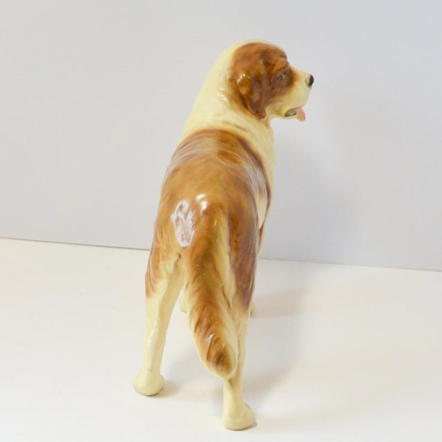 Largest Mortens Studio Saint Bernard Model 816 – 6.5" Tall Rare Studio Scale – 1940s American Ceramic Masterpiece For Sale In Jacksonville, FL - Image 6 of 10