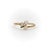 This is a sweet, dainty 14k gold Victorian ring with three opal cabochons that form the shape of a clover. The opals...