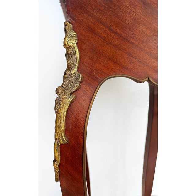 Auburn French Classic Louis XV Style Marquetry Nightstands With Drawer, 1910 For Sale - Image 8 of 9