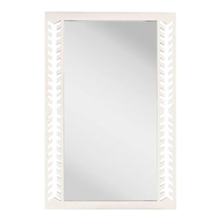 Fleur Home Audubon Spruce Rectangle Mirror in White Dove, 30x40 For Sale