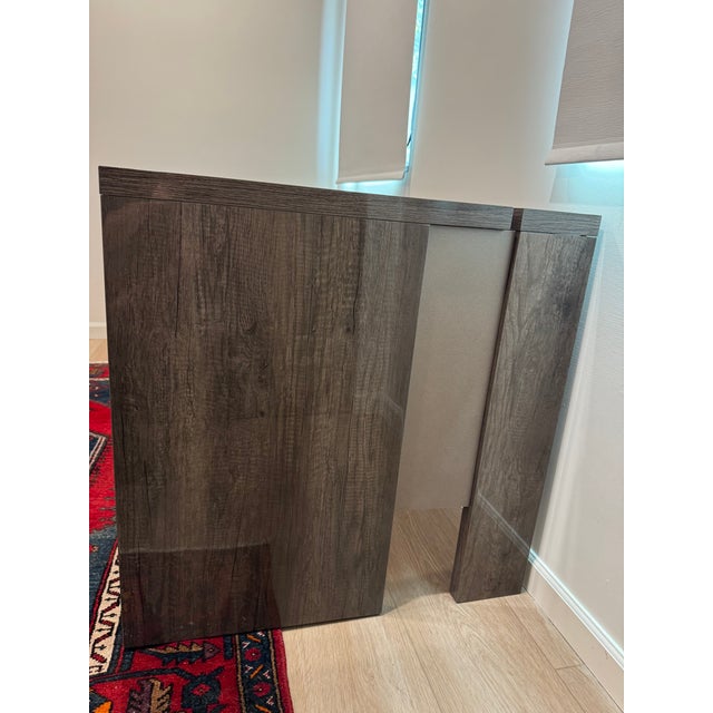 2010s Alf Italia Montecarlo Executive Desk | Koto Grey High Gloss | Made in Italy | 2019 For Sale - Image 5 of 8