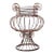 Vintage Sculptural Metal Urn For Sale