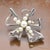 Metal 1990s Mikimoto Estate Akoya Pearl Brooch Pin Silver For Sale - Image 7 of 10