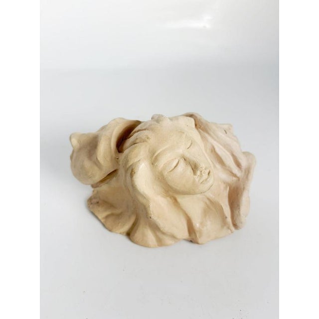 Raw Clay Sculpture with Faces, France, 1980s For Sale - Image 9 of 10