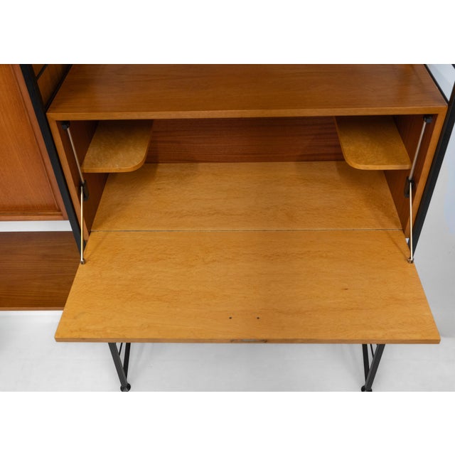 1960s Mid-Century Ladderax 6-Bay Shelving System by Robert Heal for Staples Cricklewood, 1960s, Set of 6 For Sale - Image 5 of 18