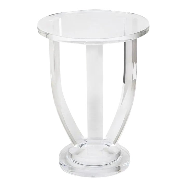 Handmade Clear Acrylic Side Table Chairish