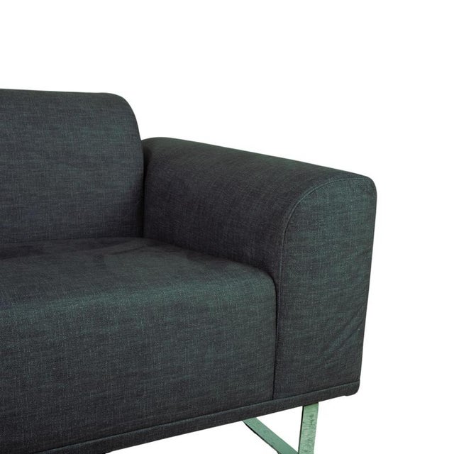 Modern 2-Seater Sofa in Petrol Fabric from Bolia For Sale - Image 3 of 12