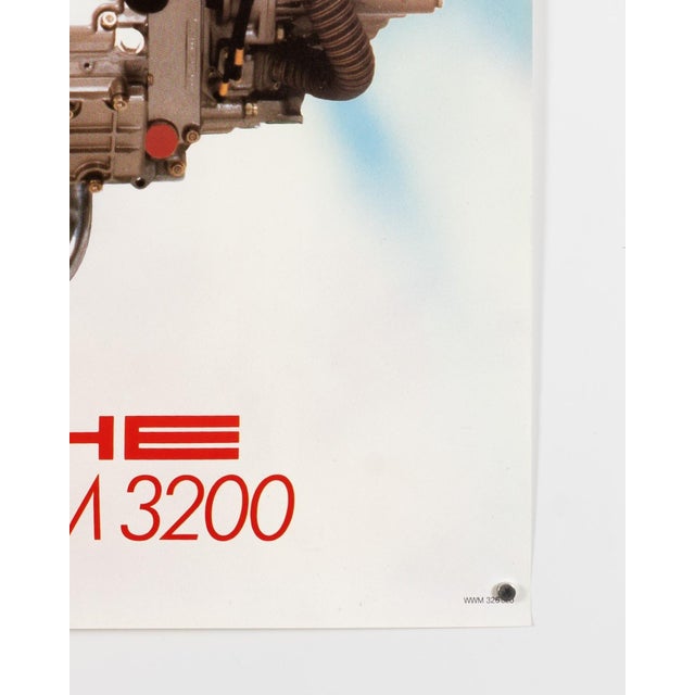 Porsche PFM 3200 Around the World 1985 Original Porsche Poster by Strenger Grafik Design For Sale - Image 6 of 9
