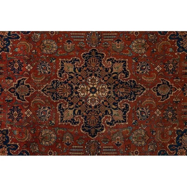 1940s Old Persian Tabriz Area Rug 8’5″ X 12’0″ For Sale - Image 4 of 13
