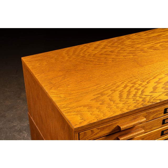 Vintage 3-Stack Flat File on Hairpin Legs by Mayline For Sale In Chicago - Image 6 of 12