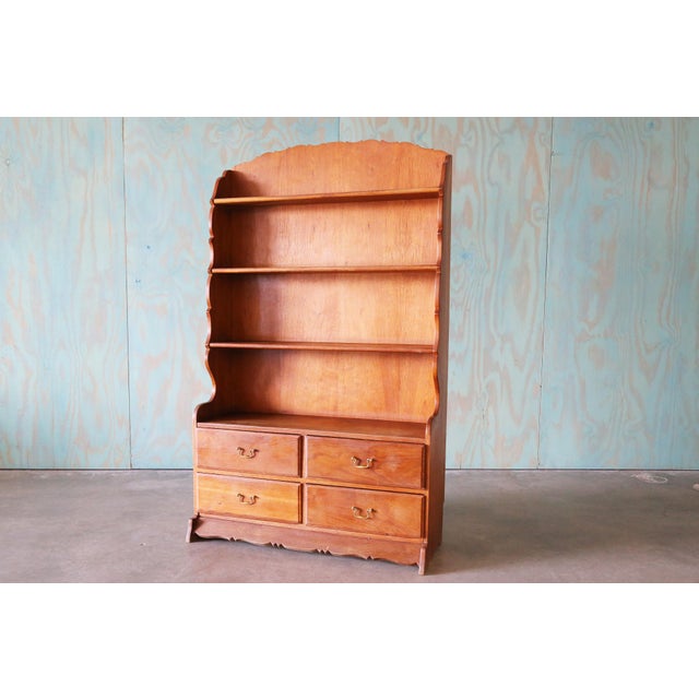 Mid-Century Modern Scandinavian Oak Henning Kjaernulf Style Bookshelf With Storage C 1970s, Attributed For Sale - Image 3 of 14
