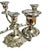 Metal 1950s English Silverplate 5-Arm Candelabra by Roberts & Belk in a Neo-Rococo Style For Sale - Image 7 of 12