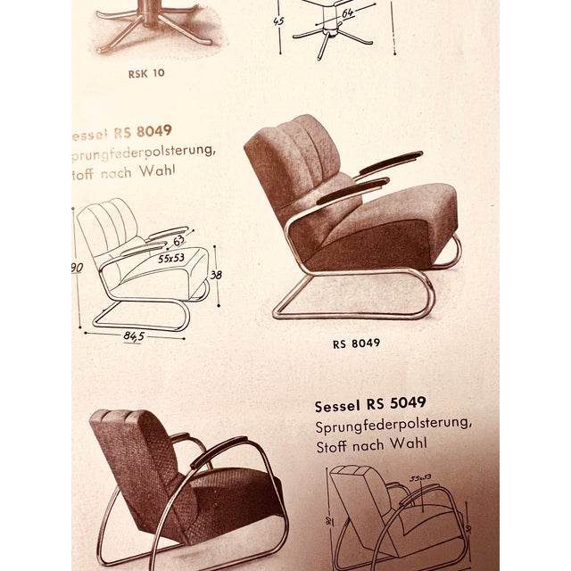 Bauhaus Cantilever Club Armchair Mauser Werke Mod. RS8049, Germany, 1935 For Sale - Image 13 of 18