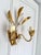 1970s Italian Gilt and White Tôle 2-Light Wall Sconce attributed to Masca, 1970s For Sale - Image 5 of 12