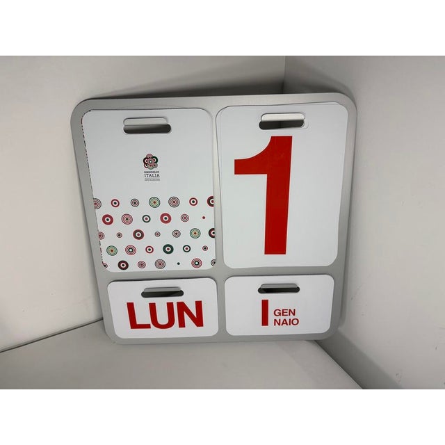 Silver Enzo Mari Danese Limited Edition 2015 Calendar For Sale - Image 8 of 12