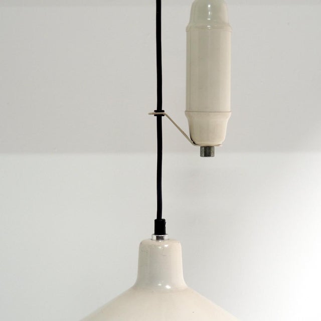 Metal Grey Metal Counterweight Pendant, Italy, 1960s For Sale - Image 7 of 9