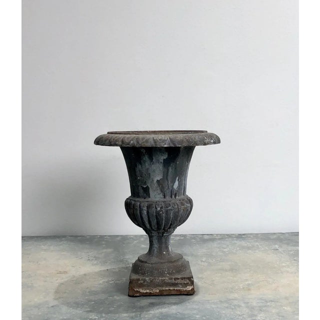 Vintage Iron Urn For Sale - Image 4 of 5