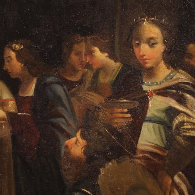 Italian Artist, Marriage of the Virgin, 1770, Oil on Canvas For Sale - Image 10 of 15