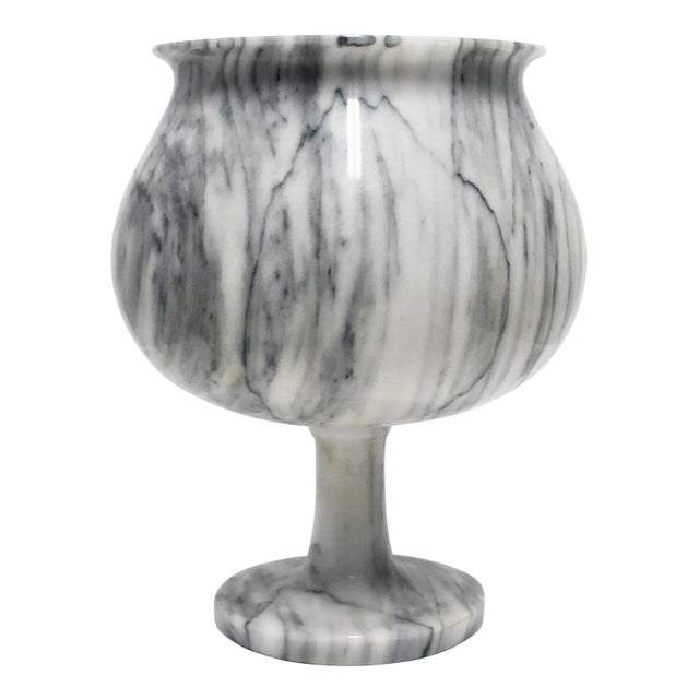 Italian Marble Table Lamp, Modern Style, Circa Mid to Late 20th Century For Sale