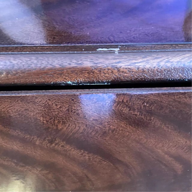Late 20th Century Pair of Fine Hepplewhite Style Pembroke Mahogany Inlaid Tables by Councill Craftsman For Sale - Image 16 of 17