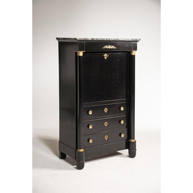 Napoleon III Black Secretaire, Late 19th Century For Sale - Image 16 of 18