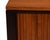 Edward Wormley Dunbar Tambour Door Mahogany Walnut Brass Credenza Cabinet Mid Century Modern For Sale - Image 11 of 12