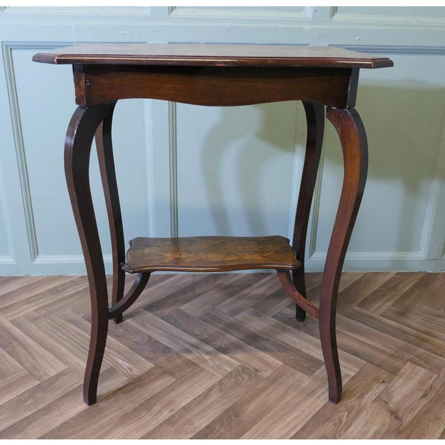 Rectangular Occasional Table, with Painted Decoration This useful little table has a very pretty shape, it has scalloped...