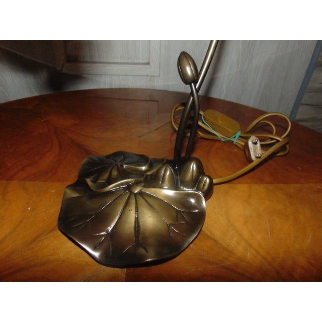 Mid-Century Brass Table Lamp For Sale - Image 4 of 8