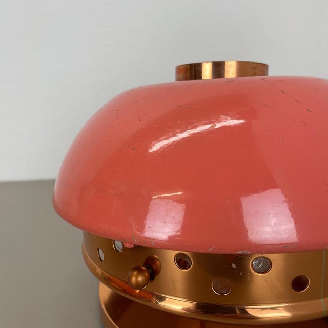Pink Spot Ceiling Light Flush Mount in the style of Stilnovo, Italy, 1950s, Set of 2 For Sale - Image 13 of 18