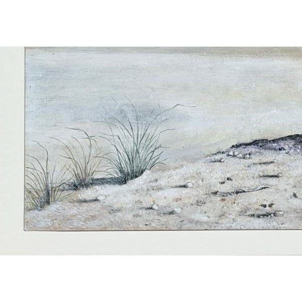 Blue Original 1970s Pacific Northwest Oil on Board Painting Crow on Blue Drum by William Bill Sharp For Sale - Image 8 of 13