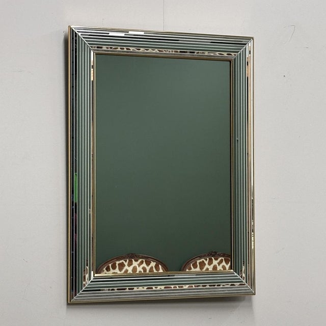 Disco Mirror with Layered Bevelled Frame from Deknudt, 1980s For Sale - Image 5 of 10