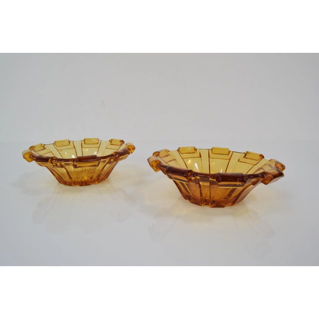 Made in Czechoslovakia Made of Art Glass Re-Polished Good Original Condition.