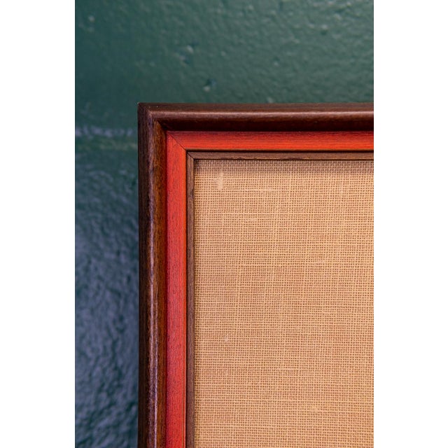 Mid-Century Oil on Tanned Hide Portrait Painting of a Native American Chief For Sale - Image 11 of 12